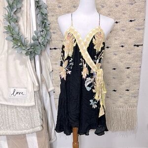 Free People Magic Garden Wrap Mini Dress